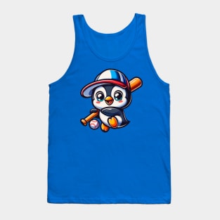 Baseball penguin Tank Top